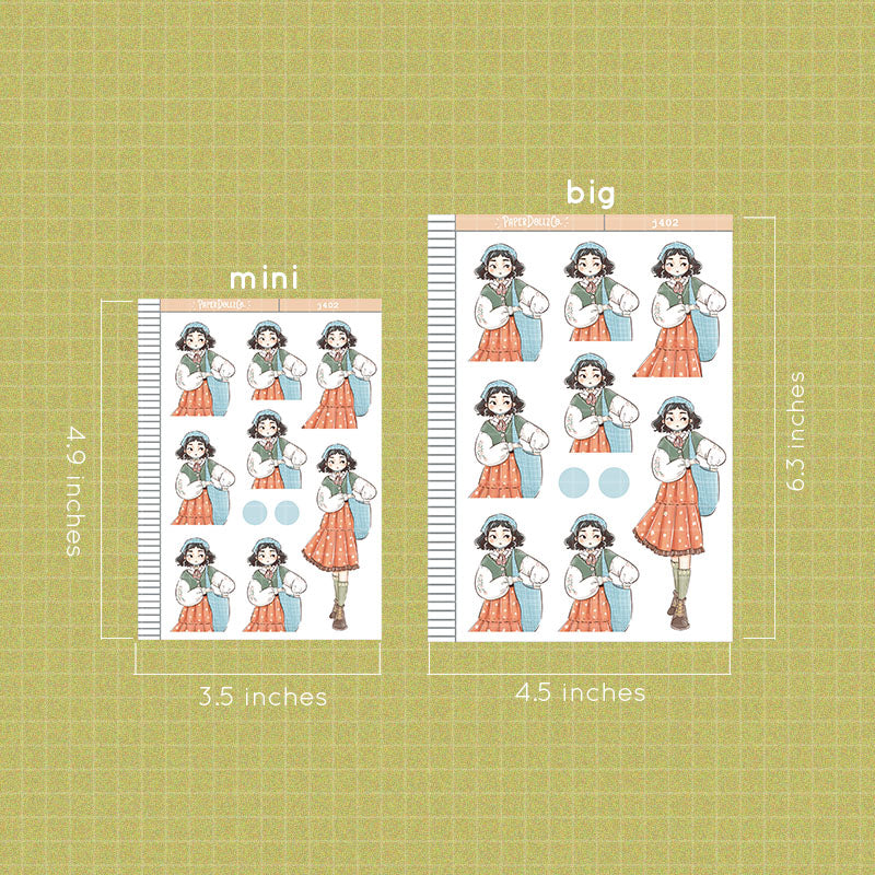 Peaceful Spring Blossoming Just Dolls Stickers | J402