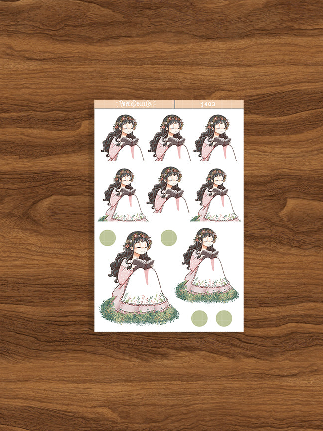 Breezy Spring Blossoming Just Dolls Stickers | J403
