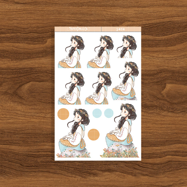 Happy Spring Blossoming Just Dolls Stickers | J404