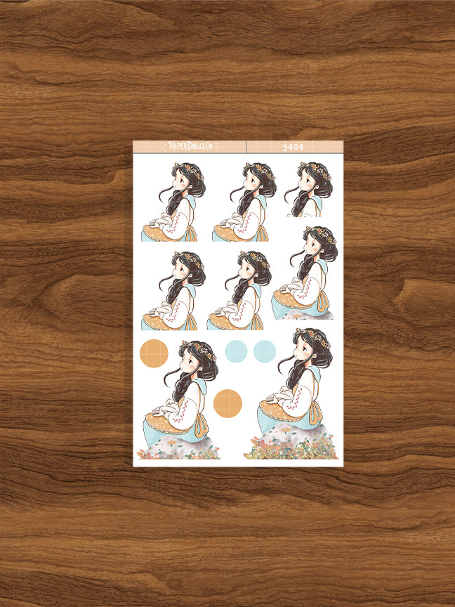 Happy Spring Blossoming Just Dolls Stickers | J404
