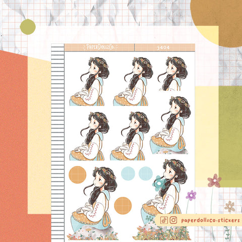 Happy Spring Blossoming Just Dolls Stickers | J404