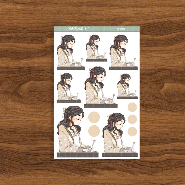 Journaling Alone Time Just Dolls Stickers | J409