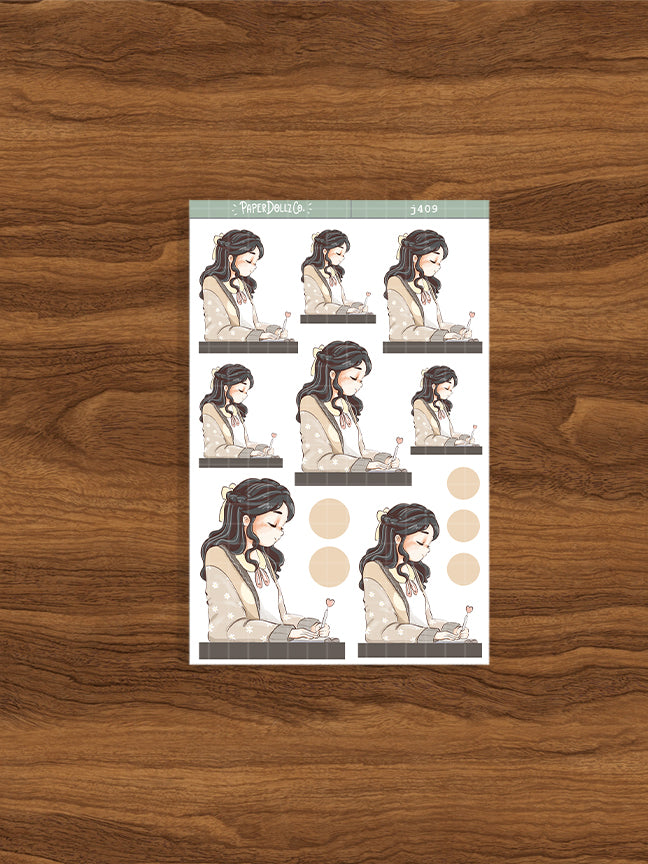 Journaling Alone Time Just Dolls Stickers | J409