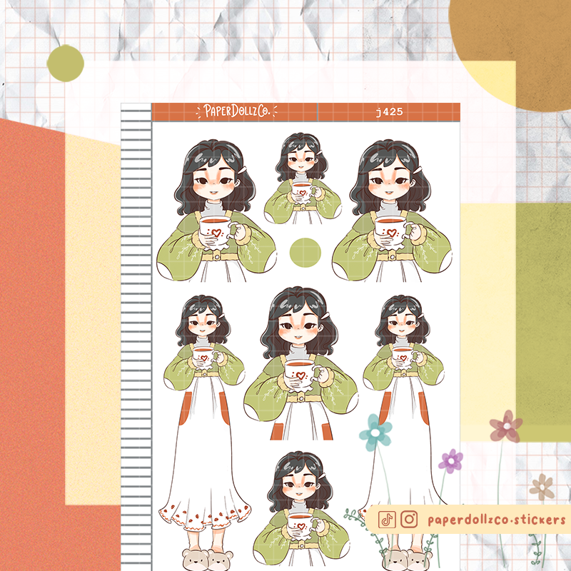 Home Fabulous Fall Just Dolls Stickers | J425