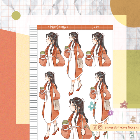 Office Fabulous Fall Just Dolls Stickers | J427