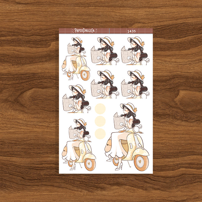 Roadtrip Wanderlust Just Dolls Stickers | J435