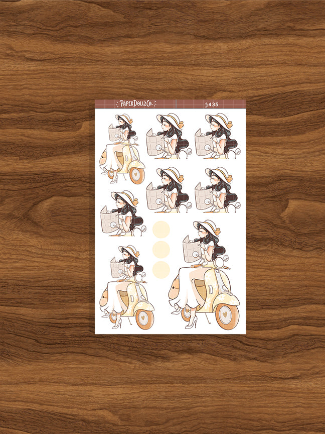 Roadtrip Wanderlust Just Dolls Stickers | J435