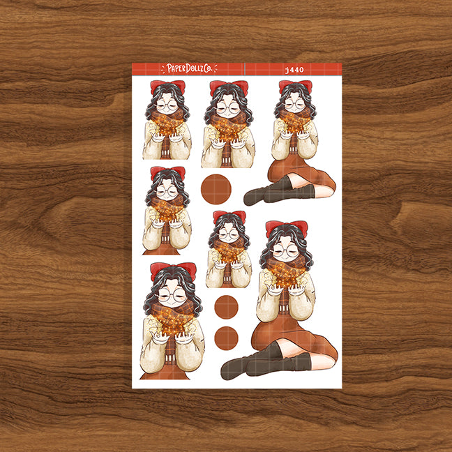 Festive Winter Solstice Just Dolls Stickers | J440