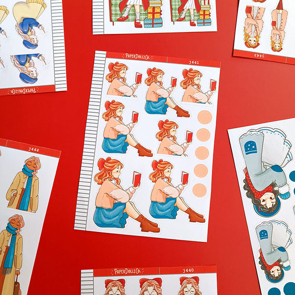 Winter | Winter Solstice Just Dolls Stickers | J441