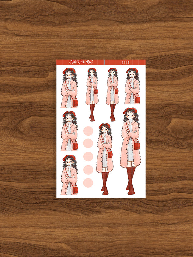 Bow Winter Solstice Just Dolls Stickers | J443