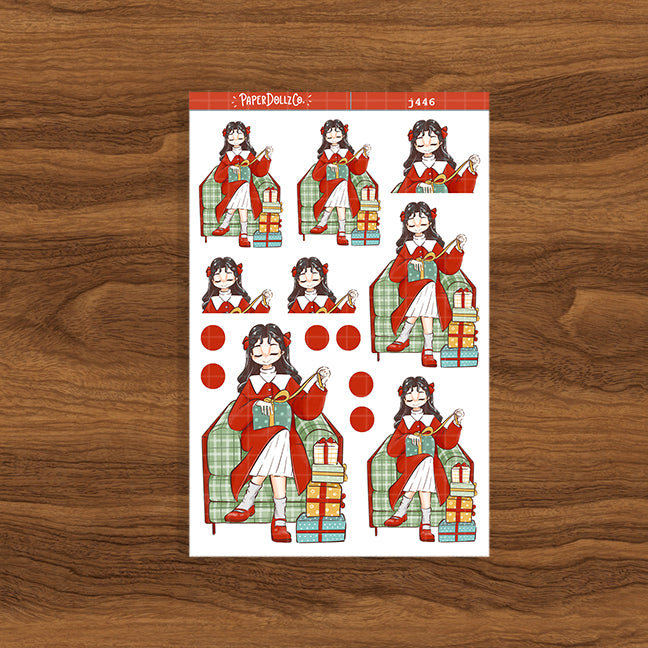 Merry Winter Solstice Just Dolls Stickers | J446