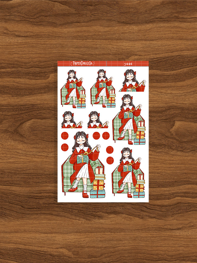 Merry Winter Solstice Just Dolls Stickers | J446