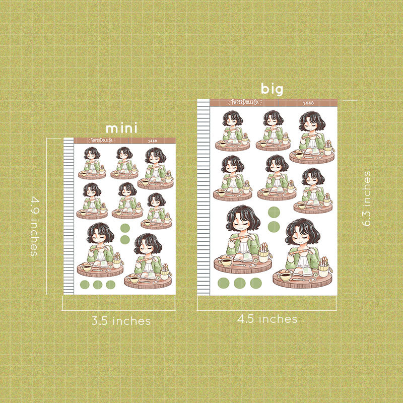 Cafe | Planner Girl | Just Dolls Stickers | J448