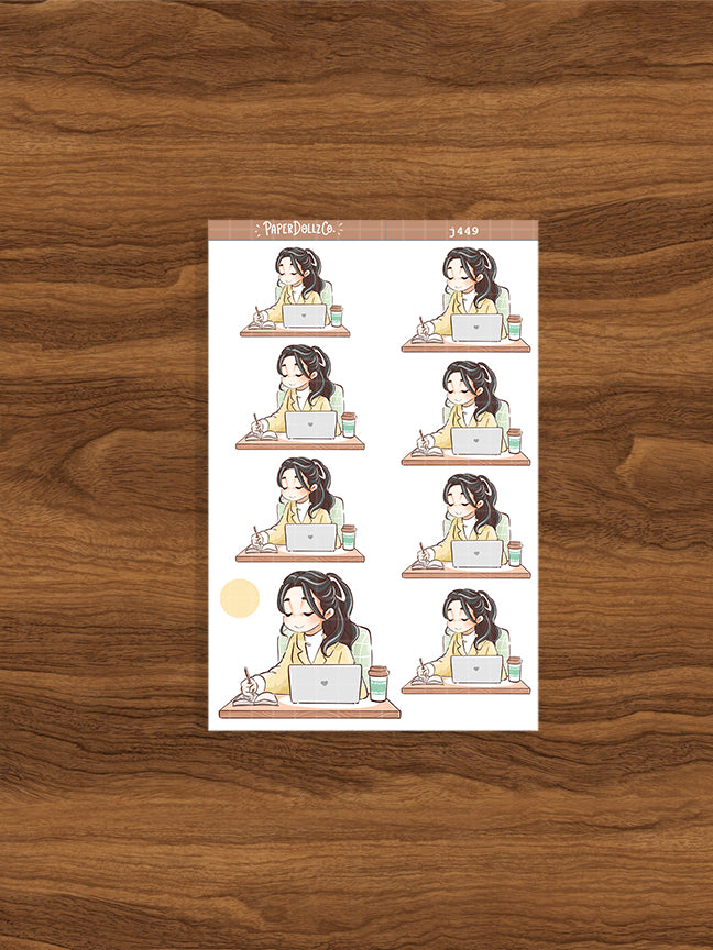 Work | Planner Girl | Just Dolls Stickers | J449