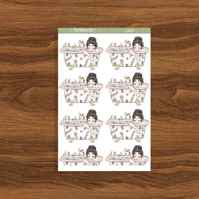 Bath | Reclaiming My Radiance | Just Dolls Stickers | J452