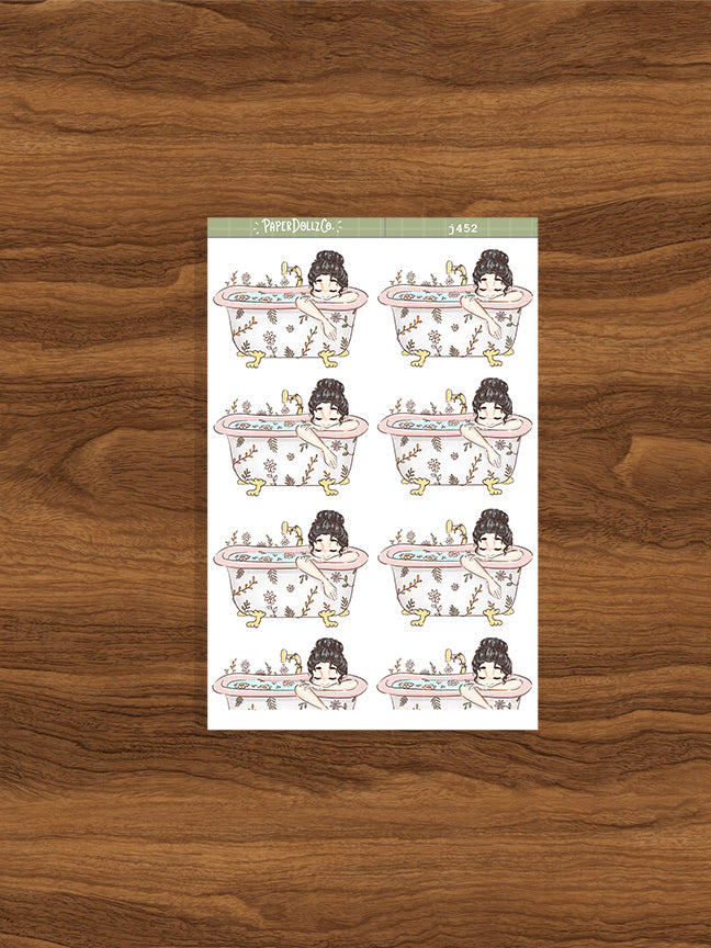 Bath | Reclaiming My Radiance | Just Dolls Stickers | J452