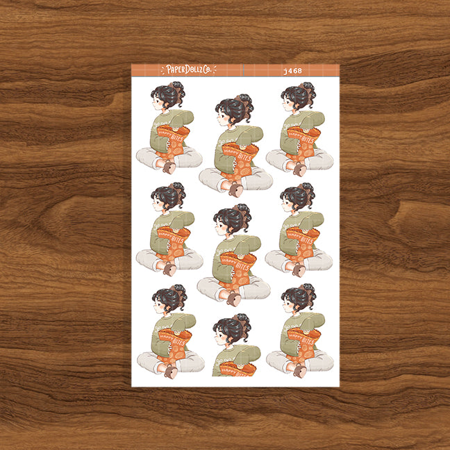 Snack | Cozy Harvest | Just Dolls Stickers | J468