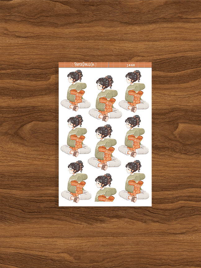 Snack | Cozy Harvest | Just Dolls Stickers | J468
