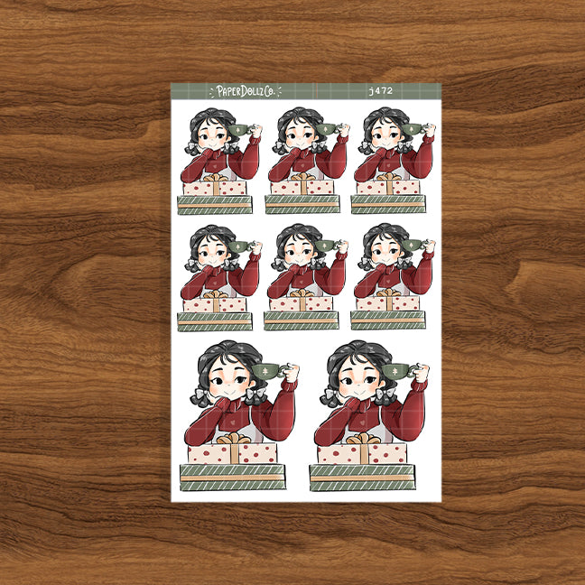Coffeeholic | Unbox the Joy | Just Dolls Stickers | J472