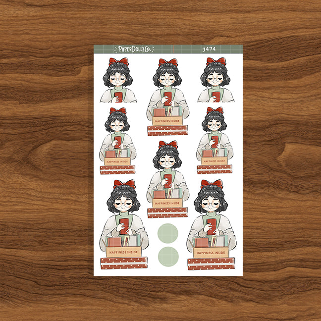 Planner Girl | Unbox the Joy | Just Dolls Stickers | J474