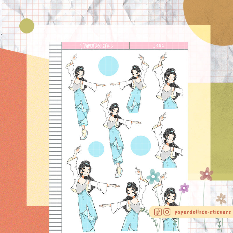 Cloud Dancer | Just Dolls Stickers | J481