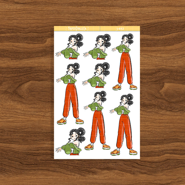 Body in Motion | Just Dolls Stickers | J482