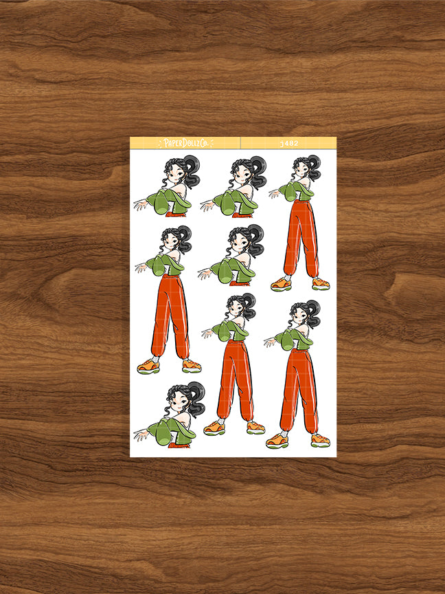 Body in Motion | Just Dolls Stickers | J482