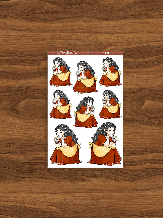 Kapeng Barako | Just Dolls Stickers | J495