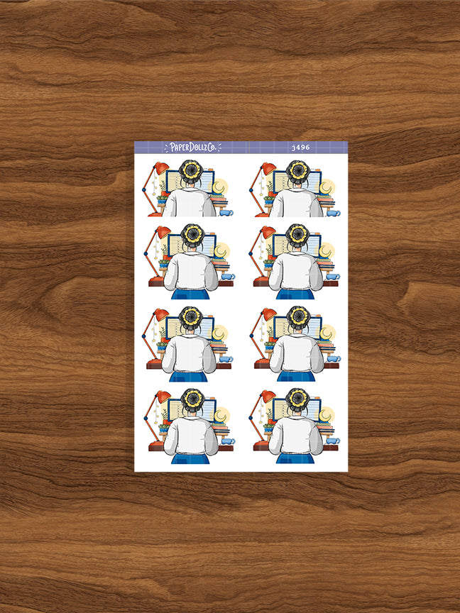 Work | Night Owl Club | Just Dolls Stickers | J496