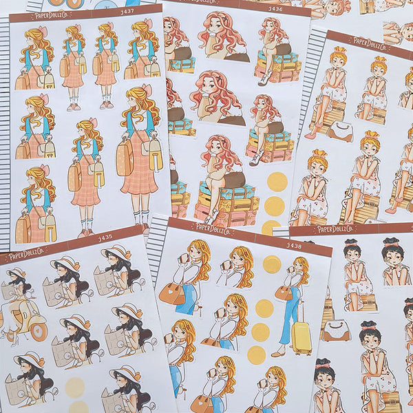 Adventure Wanderlust Just Dolls Stickers | J437