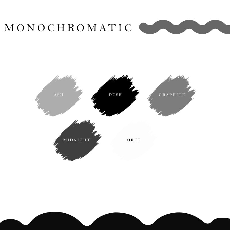 Letter Journal Sticker | Vowels | Monochromatic Colors | L013