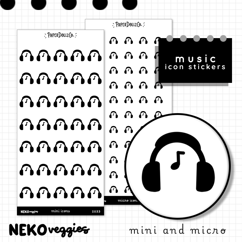 Music | PaperDollzCo | Icon Sticker | i033