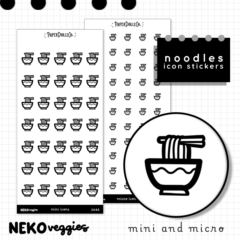 Noodles | PaperDollzCo | Icon Sticker | i045