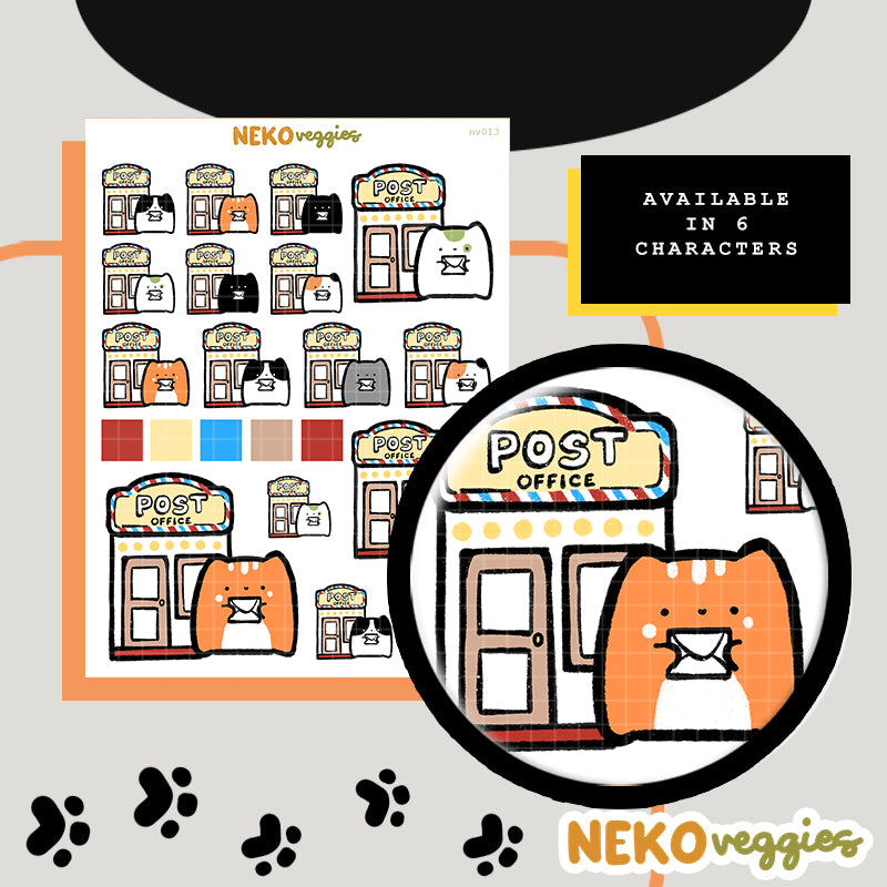 Post Office Stickers | Activity | Neko Veggies Sticker | nv013