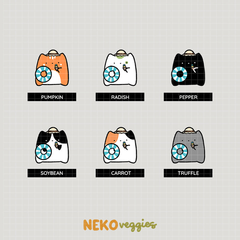 Beach Swimming Stickers | Activity | Neko Veggies Sticker | nv018