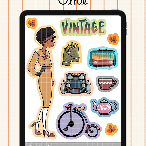 Vintage Digital File | Olive | PaperDollzCo