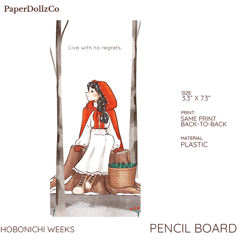 Paperdollzco Hobonichi Weeks Pencil Board -PB002