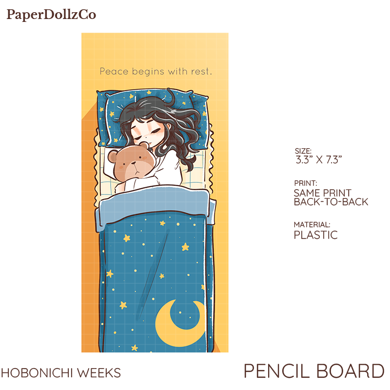 Paperdollzco Hobonichi Weeks Pencil Board -PB003