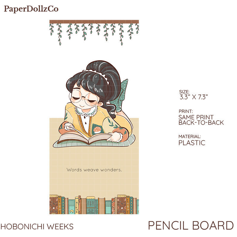 Paperdollzco Hobonichi Weeks Pencil Board -PB004
