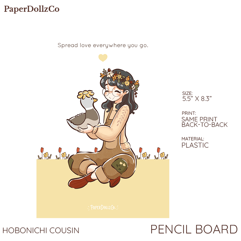 Paperdollzco A5 Pencil Board -PB005