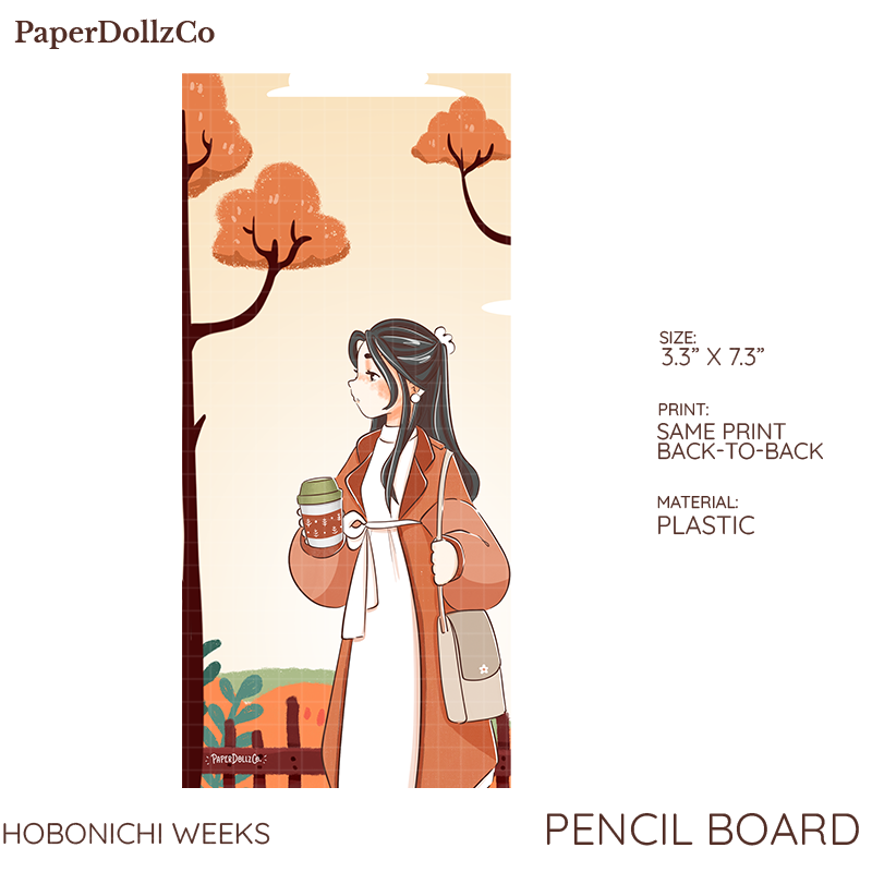 Paperdollzco Hobonichi Weeks Pencil Board - pb008