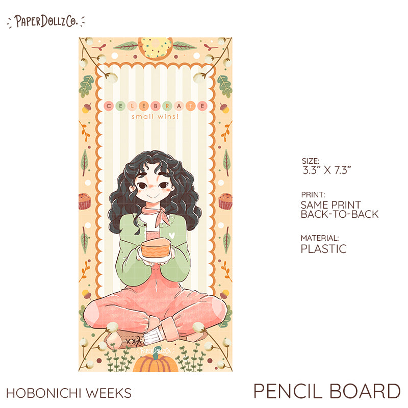 Fall 2025 Pencil Board | Celebrate Small Wins | Hobonichi A6