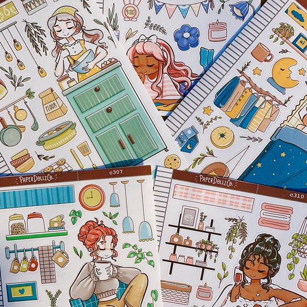 Cooking | Home Buddy | Collections | Paperdollzco Planner Stickers | C308