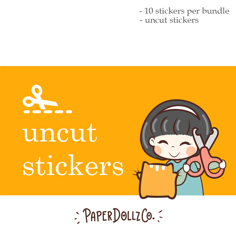Uncut Stickers | 10 pcs per bundle