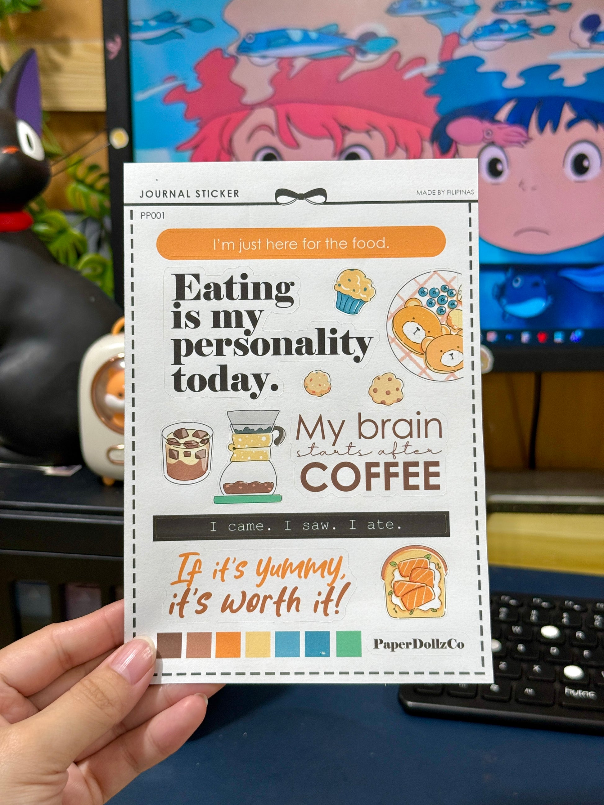 All About Food | Text Stickers Series | PP001