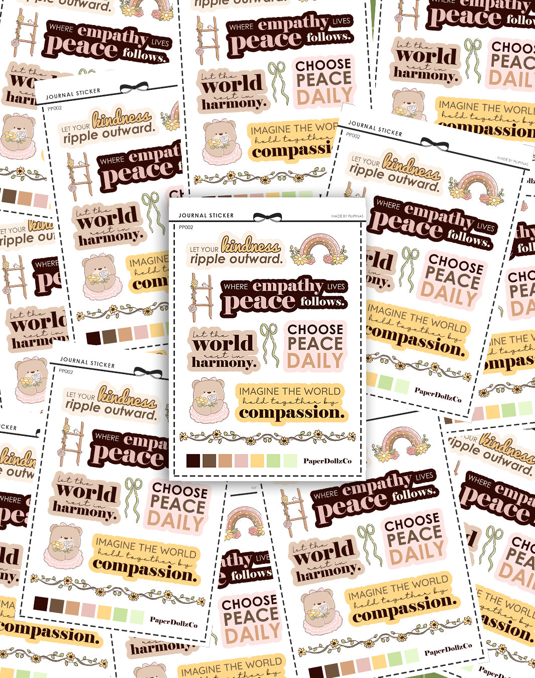 Peace | Text Stickers Series | PP002