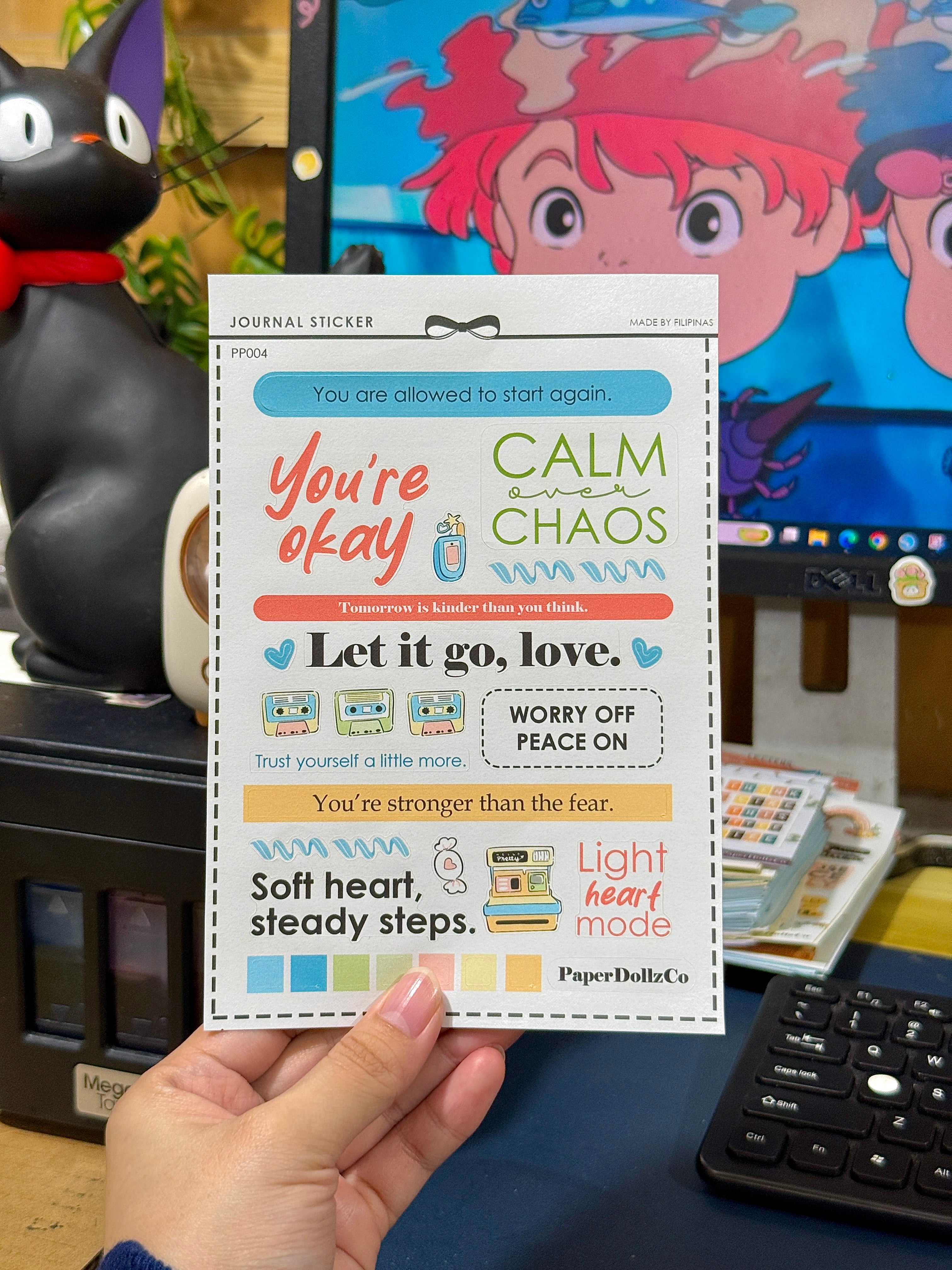 Calm | Text Stickers Series | PP004