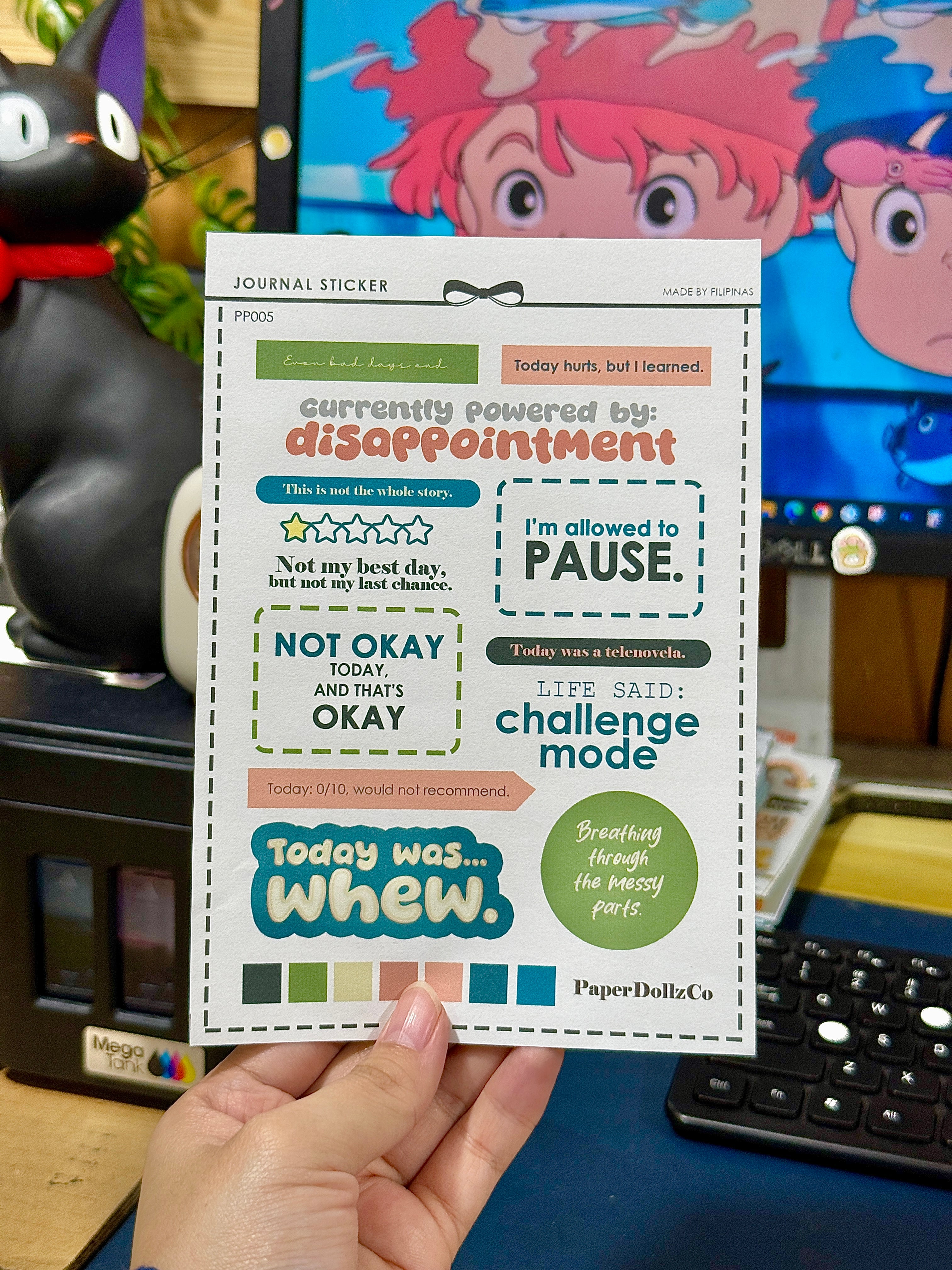 Not Okay | Text Stickers Series | PP005
