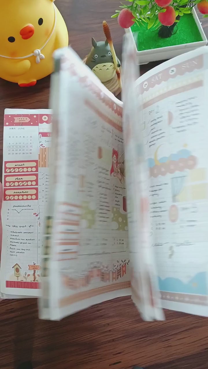Squirrel Fluffy Tails Hobonichi Cousin Weekly Kit - hcwk101