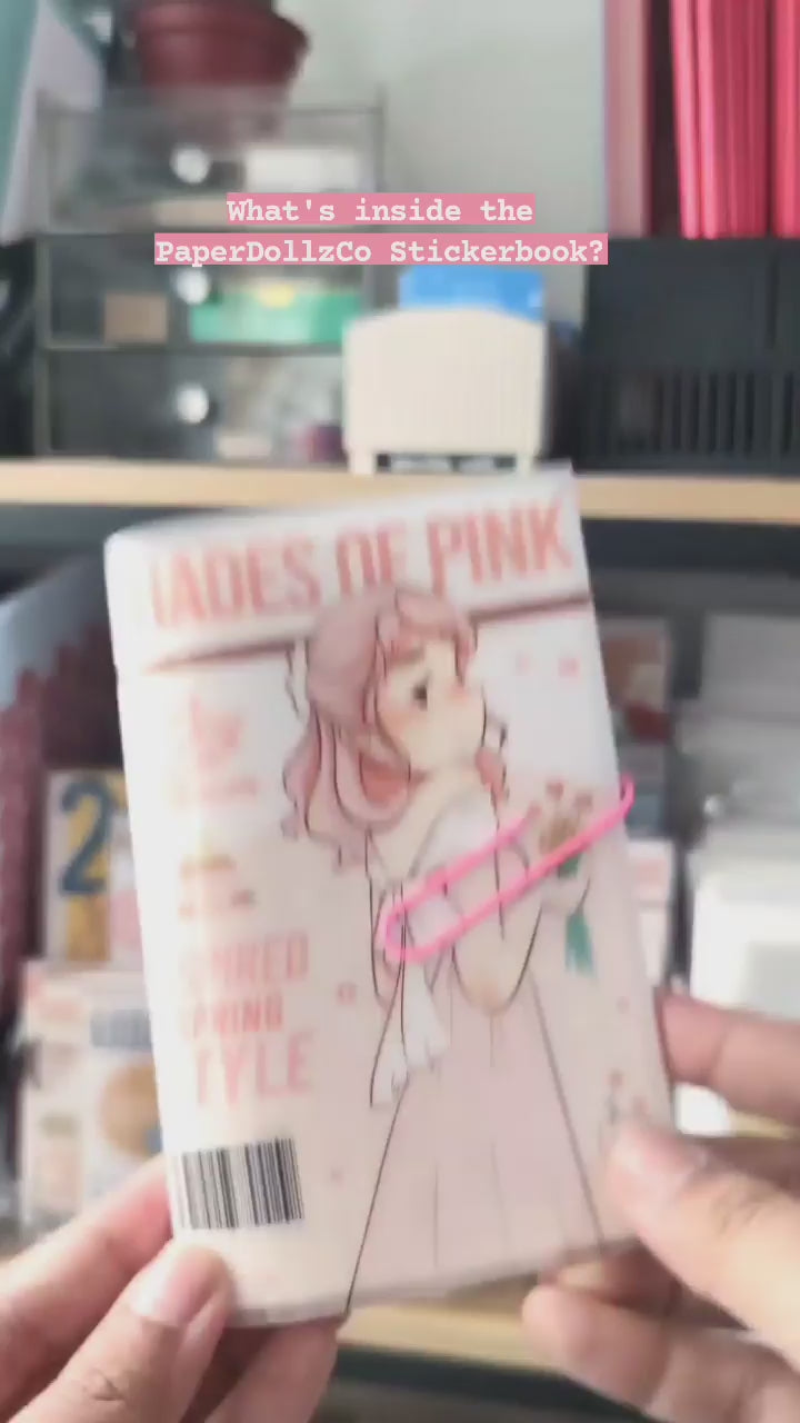 Shades of Pink PaperDollzCo Planner Sticker Book | CB031